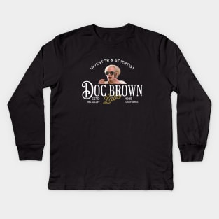 Doc Brown Labs - Inventor & Scientist Est. 1985 Kids Long Sleeve T-Shirt